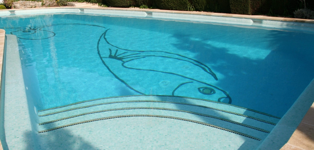 Artistic Mosaic Pool Ô Concept, How To Tile A Pool Yourself